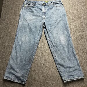 Cabelas Outdoor Gear Flannel Lined Jeans Mens 44 x 32 ( 41X30) Blue Straight Leg